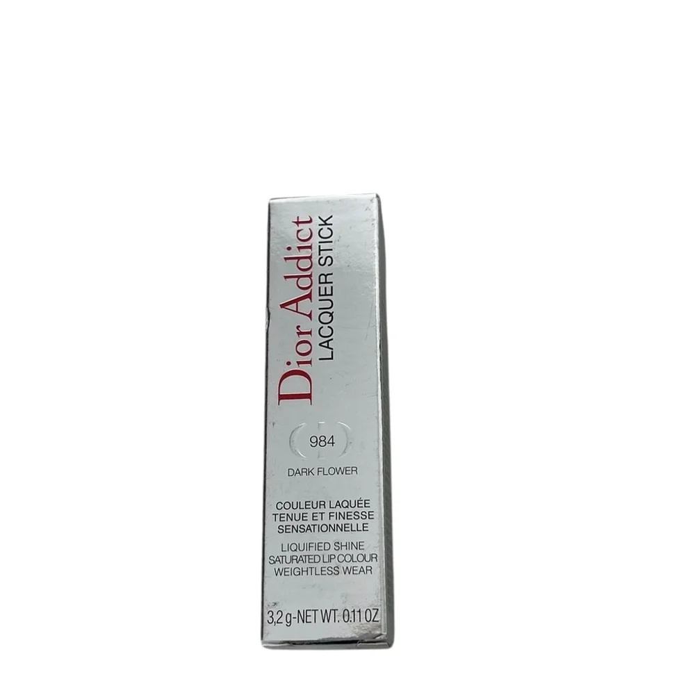 Dior Addict Lacquer Shine Stick 984 Dark Flower Lipstick High Shine Finish